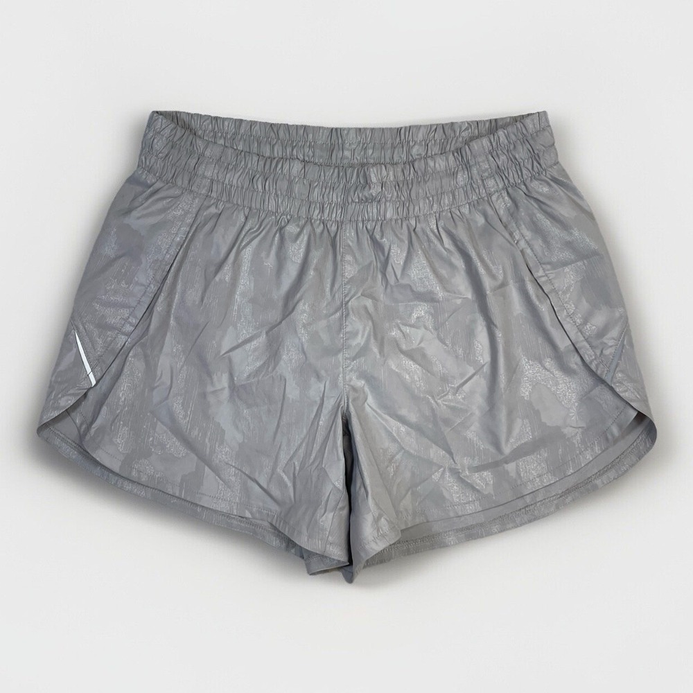 Athleta Running Shorts Lightweight Athletic Gym Training Silver Gray M